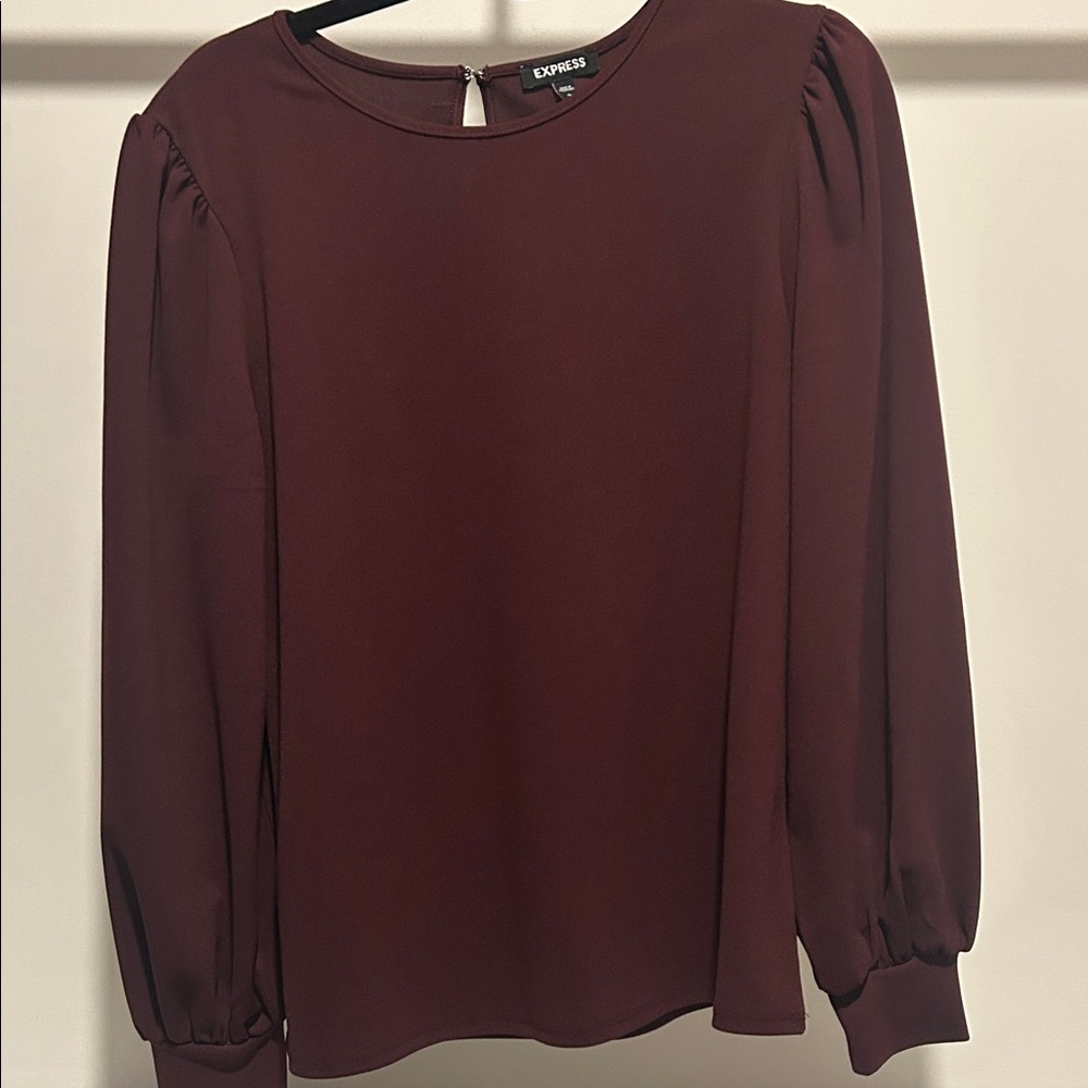 Express Women's burgundy Blouse